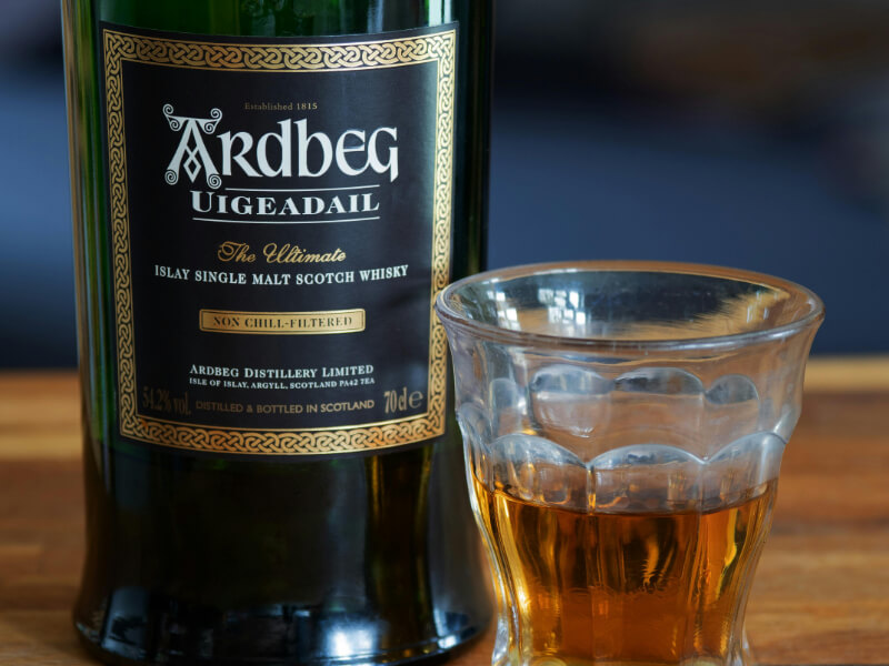 whiskey from Ardbeg Distillery on Islay